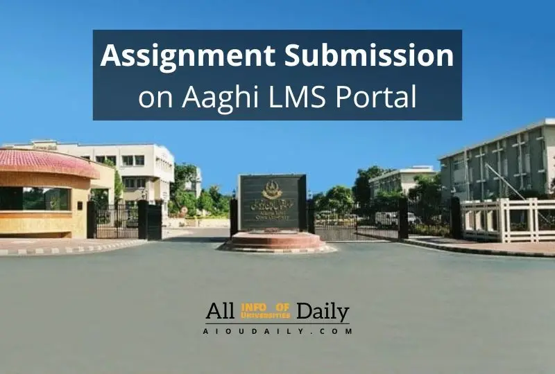 Aaghi lms portal submit assignment procedure