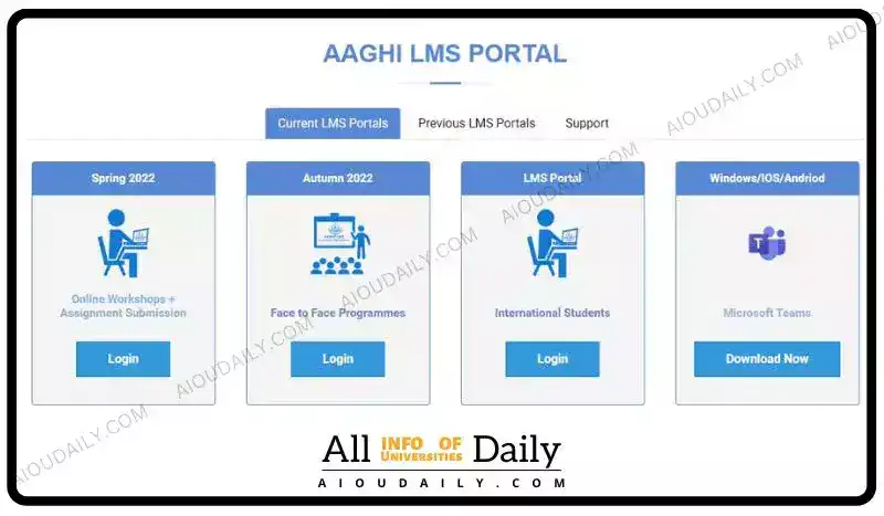 aaghi lms portal login
