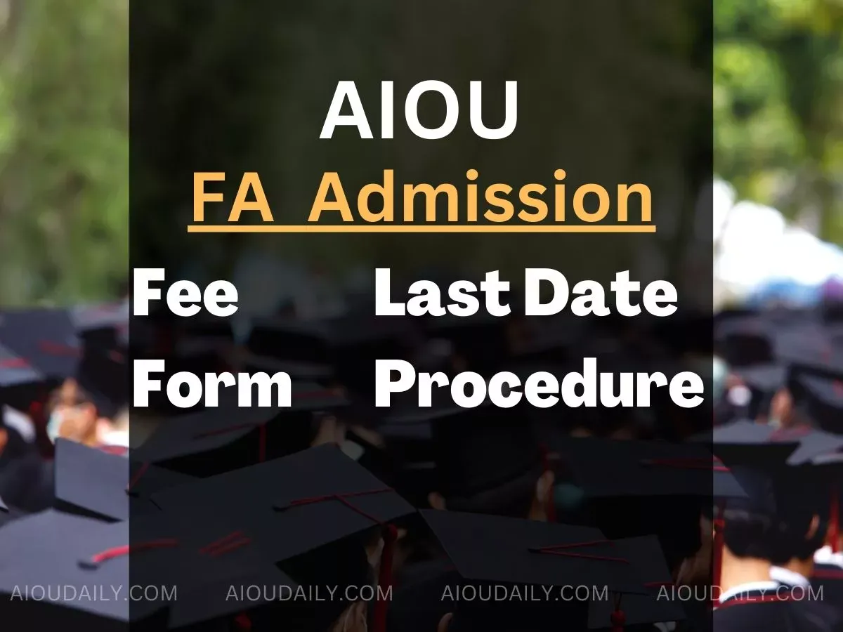 AIOU FA Admission